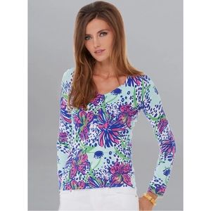 Lilly Pulitzer Annette Sweate Resort White In The Garden sz M